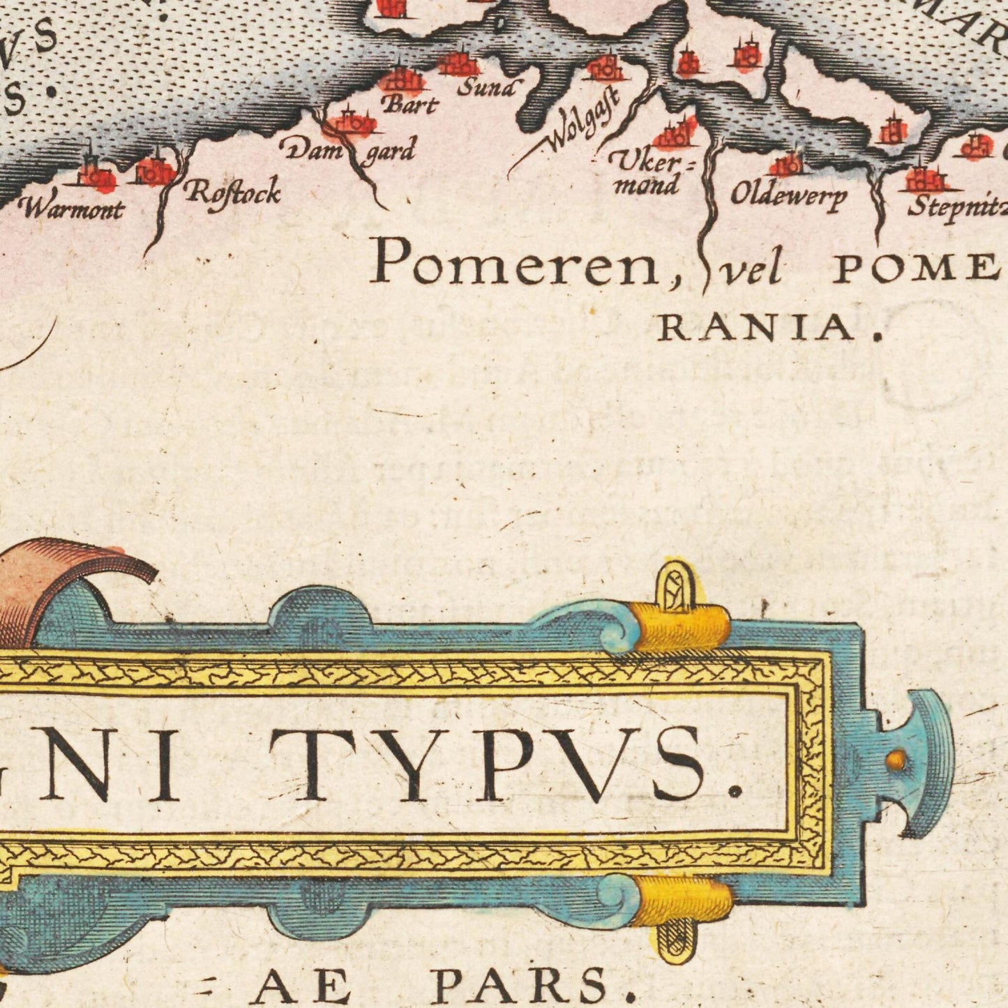 Historische Landkarte Dänemark um 1609