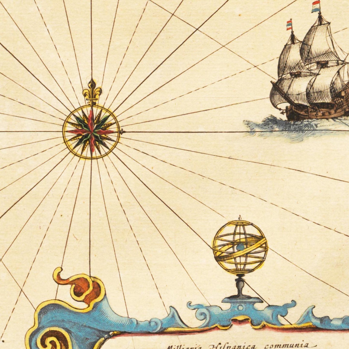 Historische Landkarte Balearische Inseln um 1635