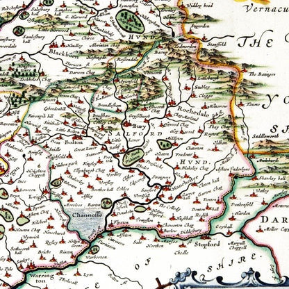 Lancashire um 1646