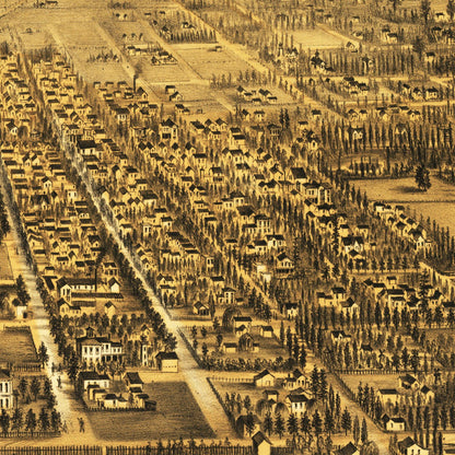 Historical city map  Test product horizontal 3 sizes