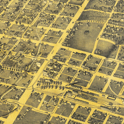 Historical city map  Test product horizontal 3 sizes