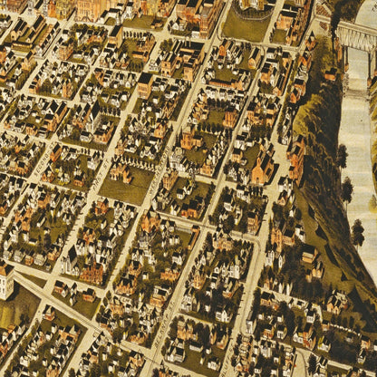 Historical city map  Test product horizontal 3 sizes