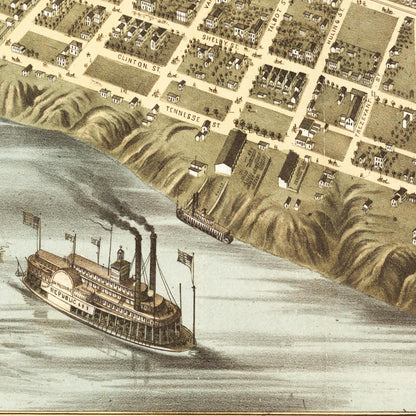 Historical city map  Test product horizontal 3 sizes