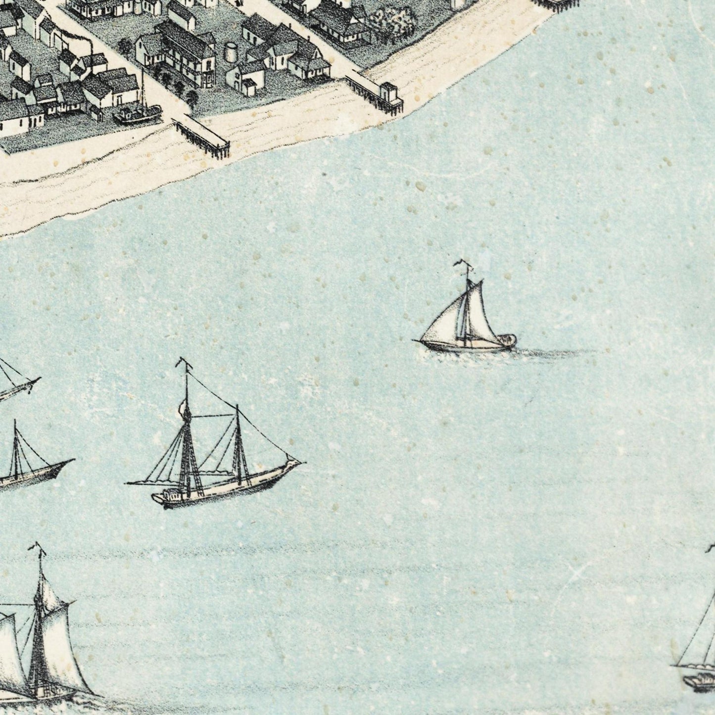 Historical city map  Test product horizontal 3 sizes