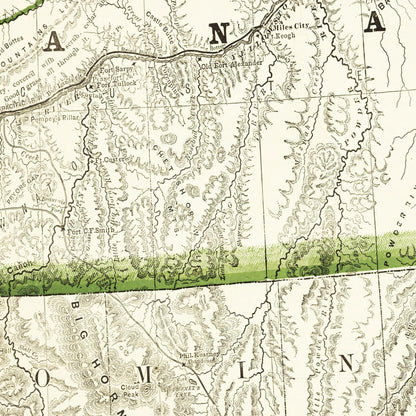 Historical city map  Test product horizontal 3 sizes