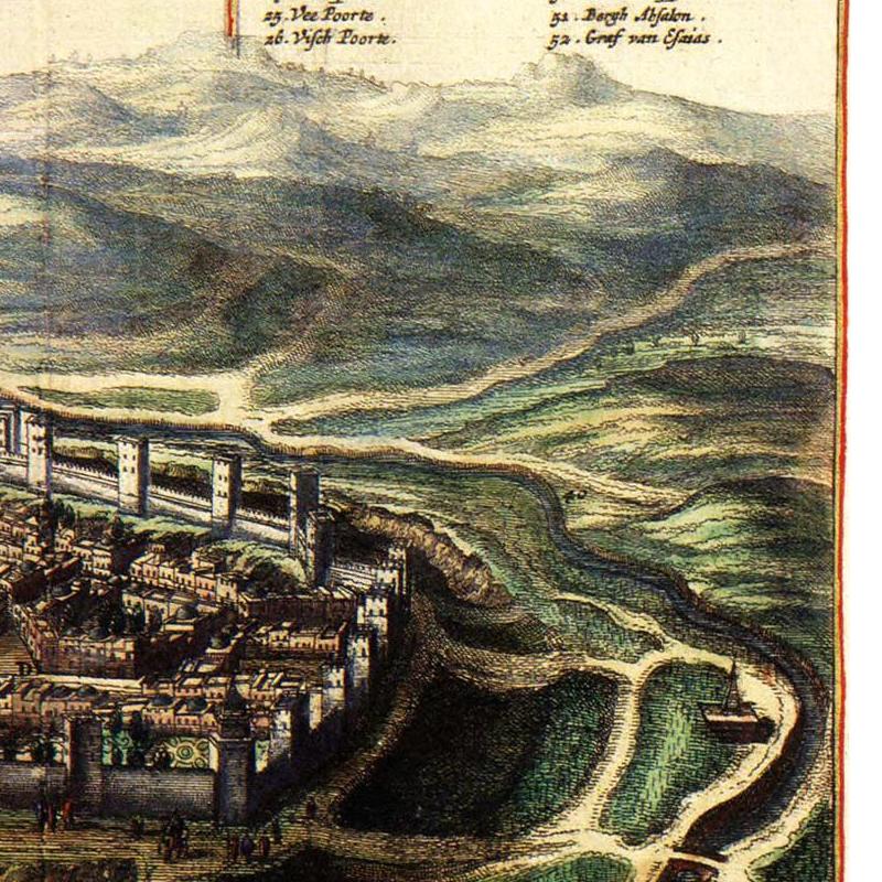 Historical city map  Test product horizontal 3 sizes