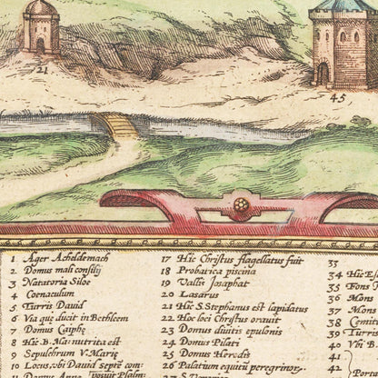 Historical city map  Test product horizontal 3 sizes