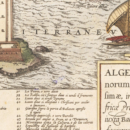 Historical city map  Test product horizontal 3 sizes