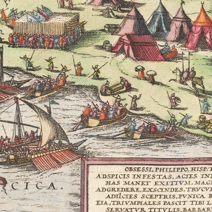 Historical city map  Test product horizontal 3 sizes