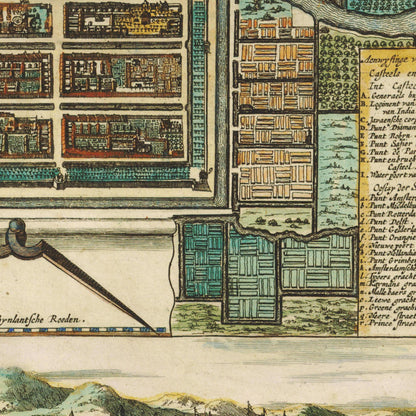 Historical city map  Test product horizontal 3 sizes