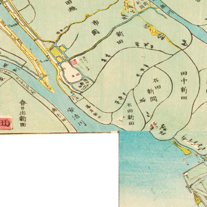 Historical city map  Test product horizontal 3 sizes
