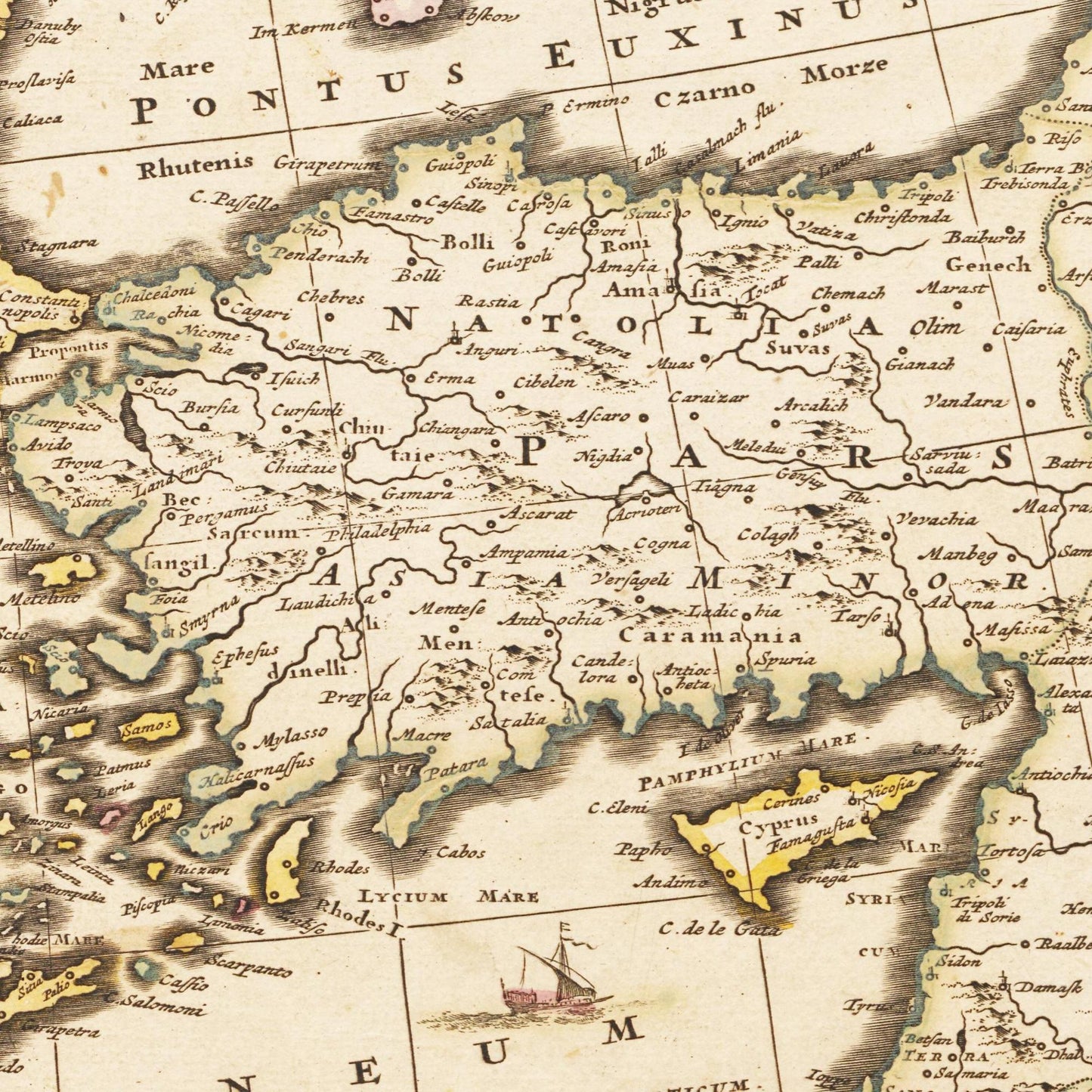 Historical city map  Test product horizontal 3 sizes