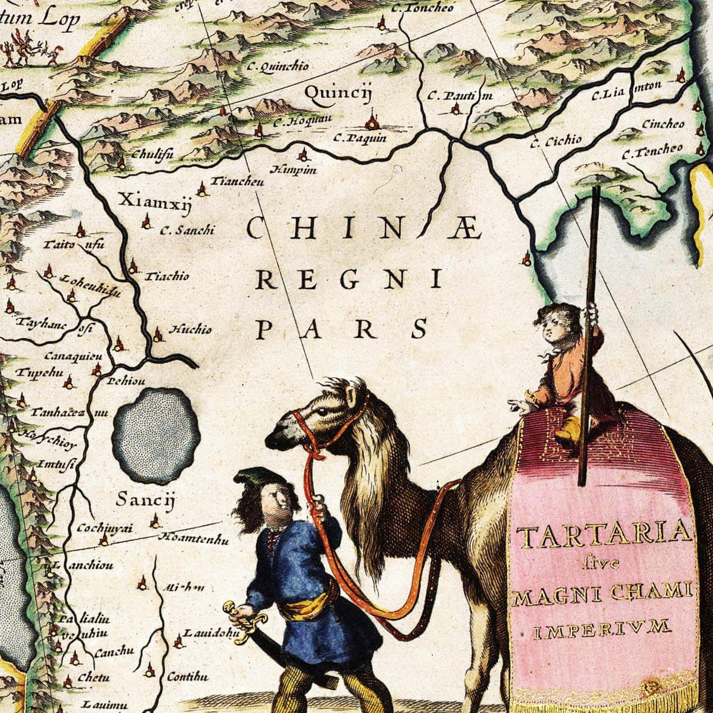 Historical city map  Test product horizontal 3 sizes