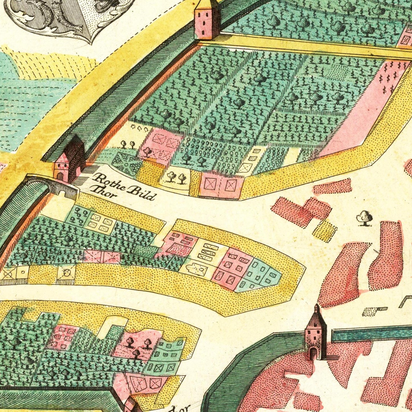 Historische Stadtansicht Stuttgart um 1750