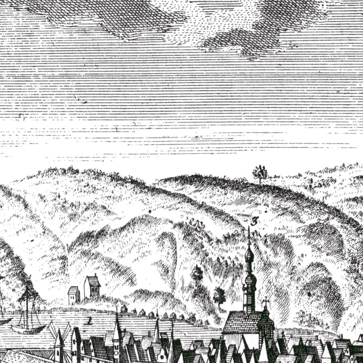 Historical city map  Test product horizontal 3 sizes