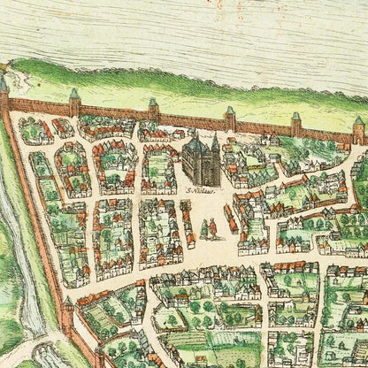 Historical city map  Test product horizontal 3 sizes