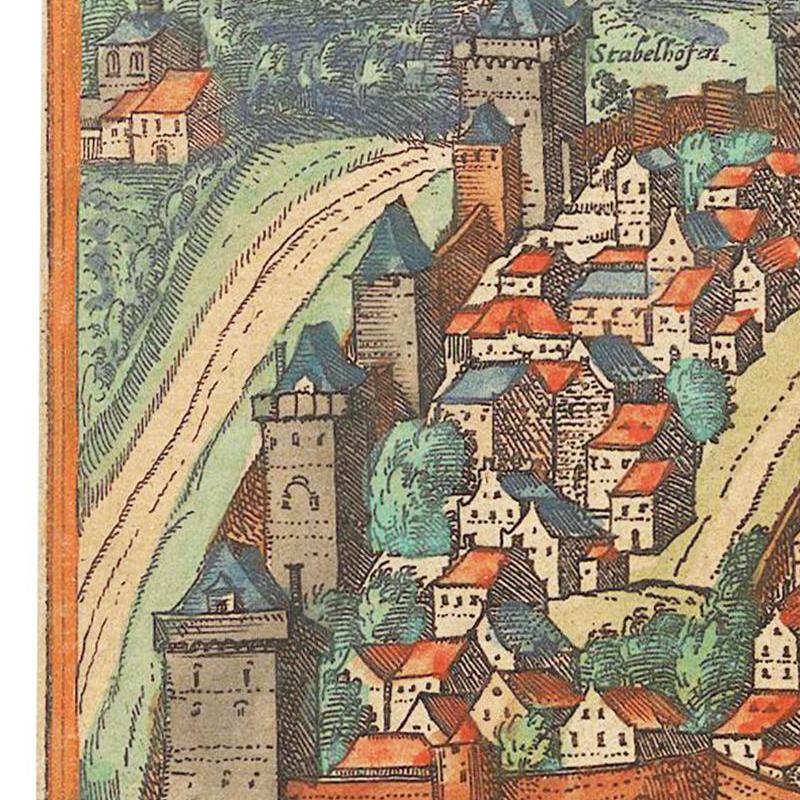 Historische Stadtansicht Konstanz um 1609