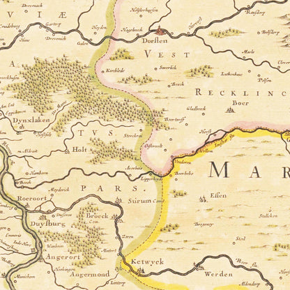 Ruhrgebiet um 1635