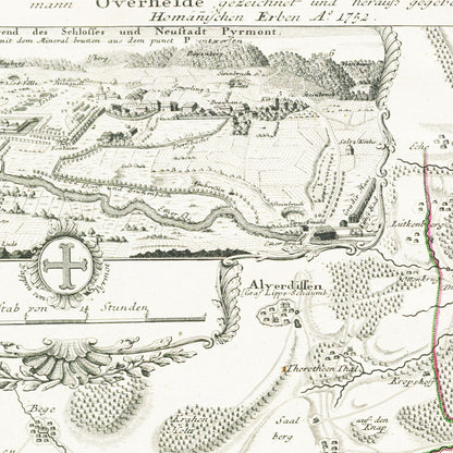 Historical city map  Test product horizontal 3 sizes