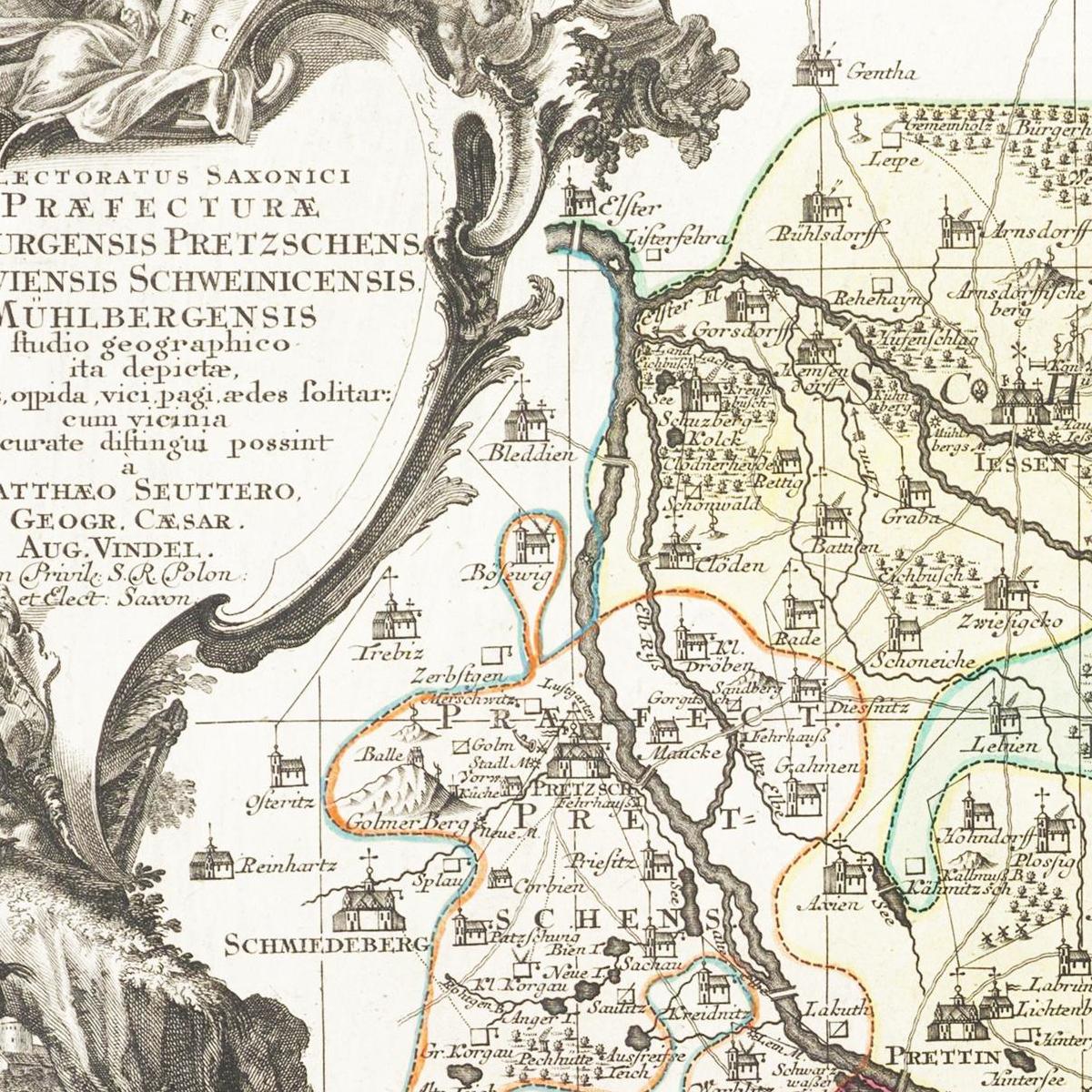 Historical city map  Test product horizontal 3 sizes