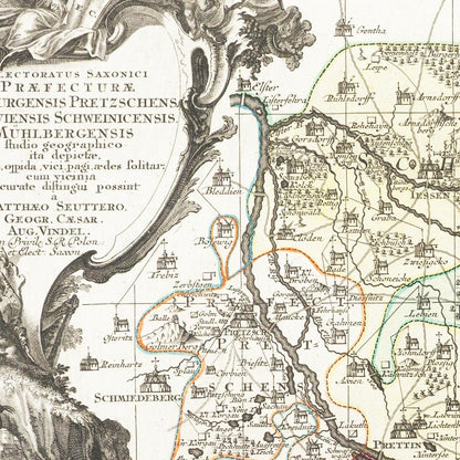 Historical city map  Test product horizontal 3 sizes