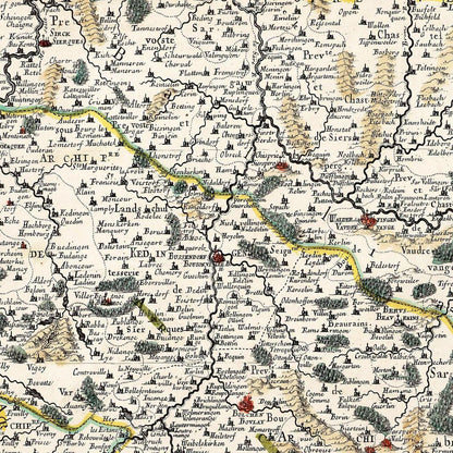 Historical city map  Test product horizontal 3 sizes