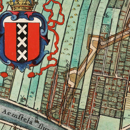 Historischer Stadtplan Amsterdam um 1649