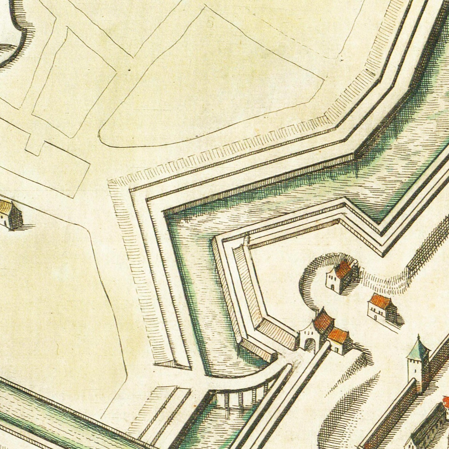 Historical city map  Test product horizontal 3 sizes