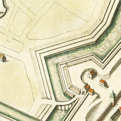 Historical city map  Test product horizontal 3 sizes