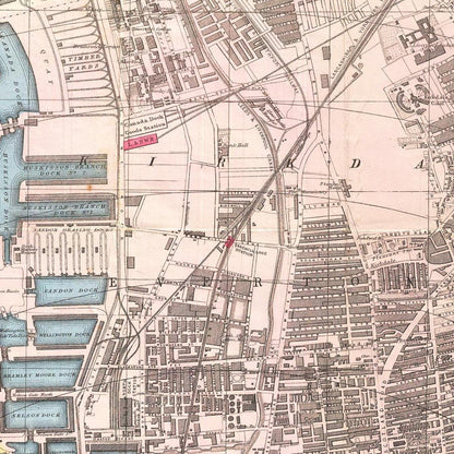 Historical city map  Test product horizontal 3 sizes