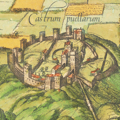 Historischer Stadtansicht Edinburgh um 1580