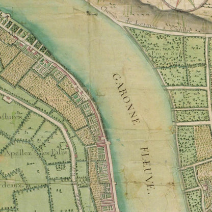 Historical city map  Test product horizontal 3 sizes