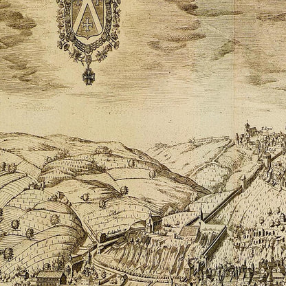 Historical city map  Test product horizontal 3 sizes