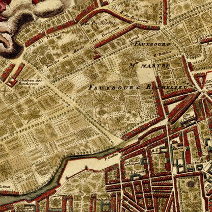 Historical city map  Test product horizontal 3 sizes