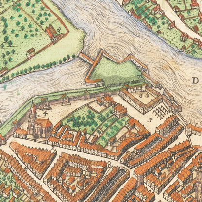 Historical city map  Test product horizontal 3 sizes