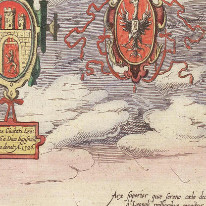 Historical city map  Test product horizontal 3 sizes