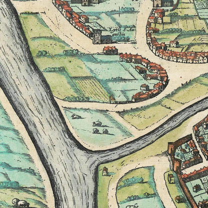 Historical city map  Test product horizontal 3 sizes