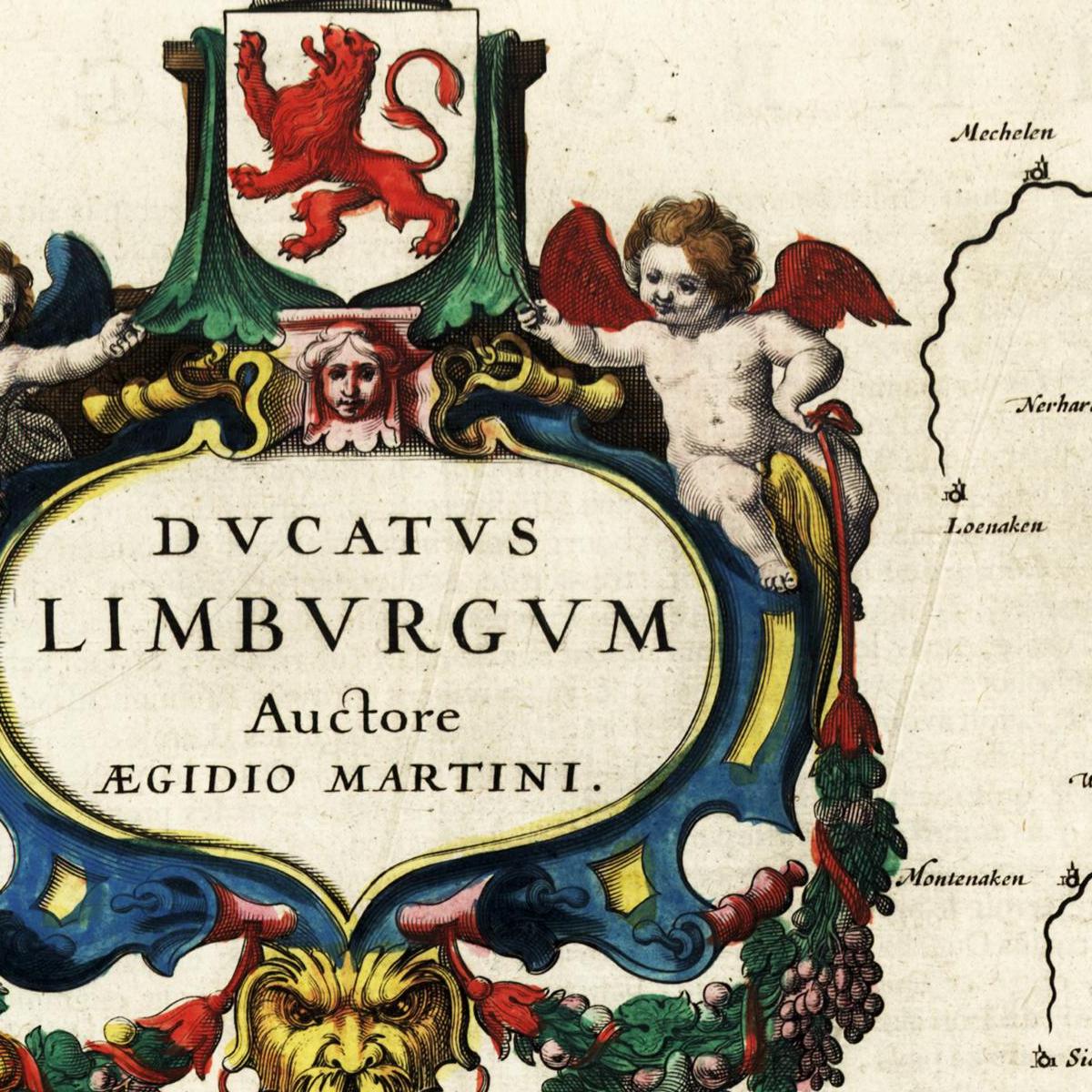 Historische Landkarte Limburg um 1647