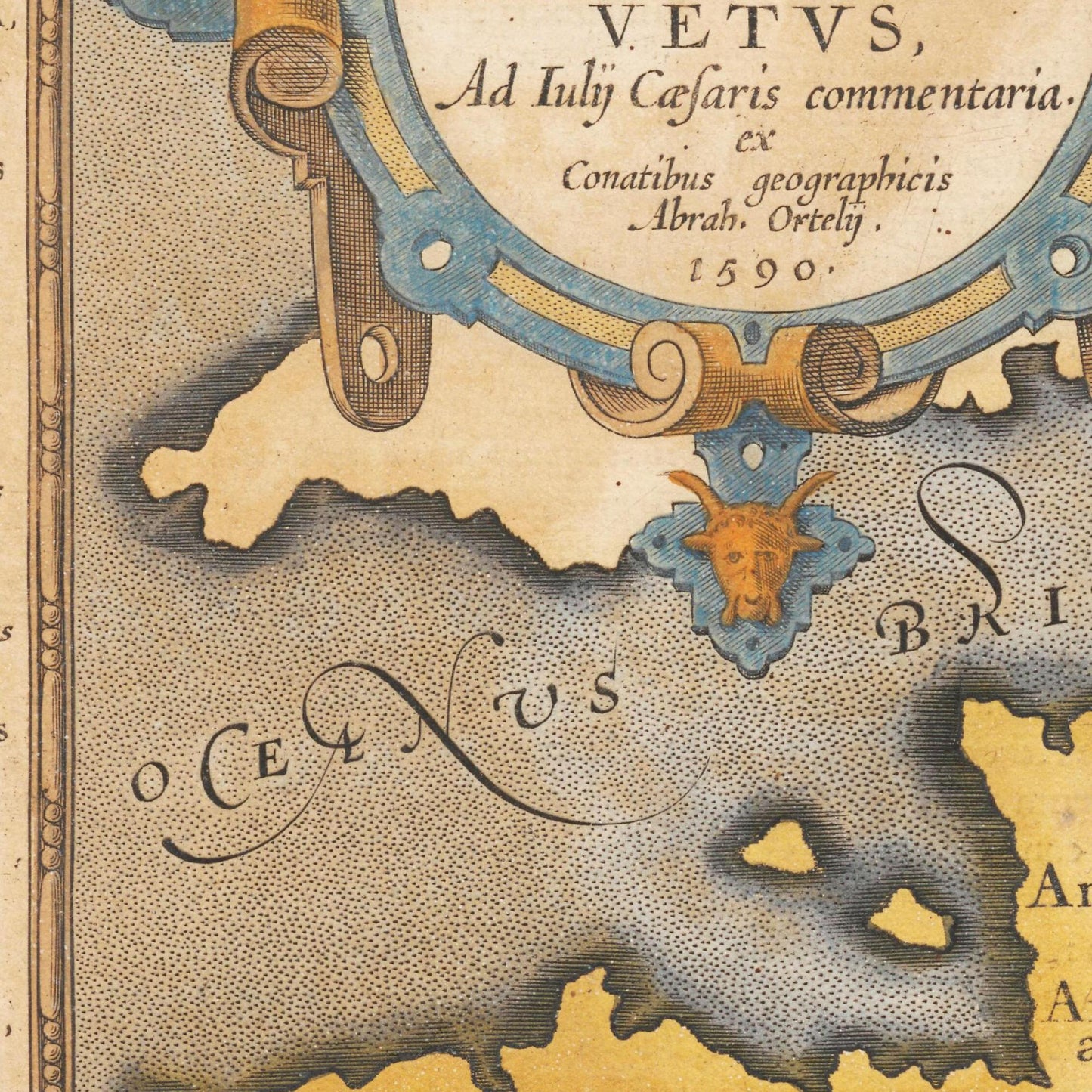 Historische Landkarte Historisches Gallien um 1609