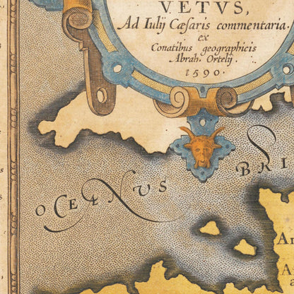 Historische Landkarte Historisches Gallien um 1609