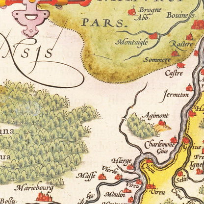 Historische Landkarte Luxemburg um 1609 - Kartenhandlung Rothert