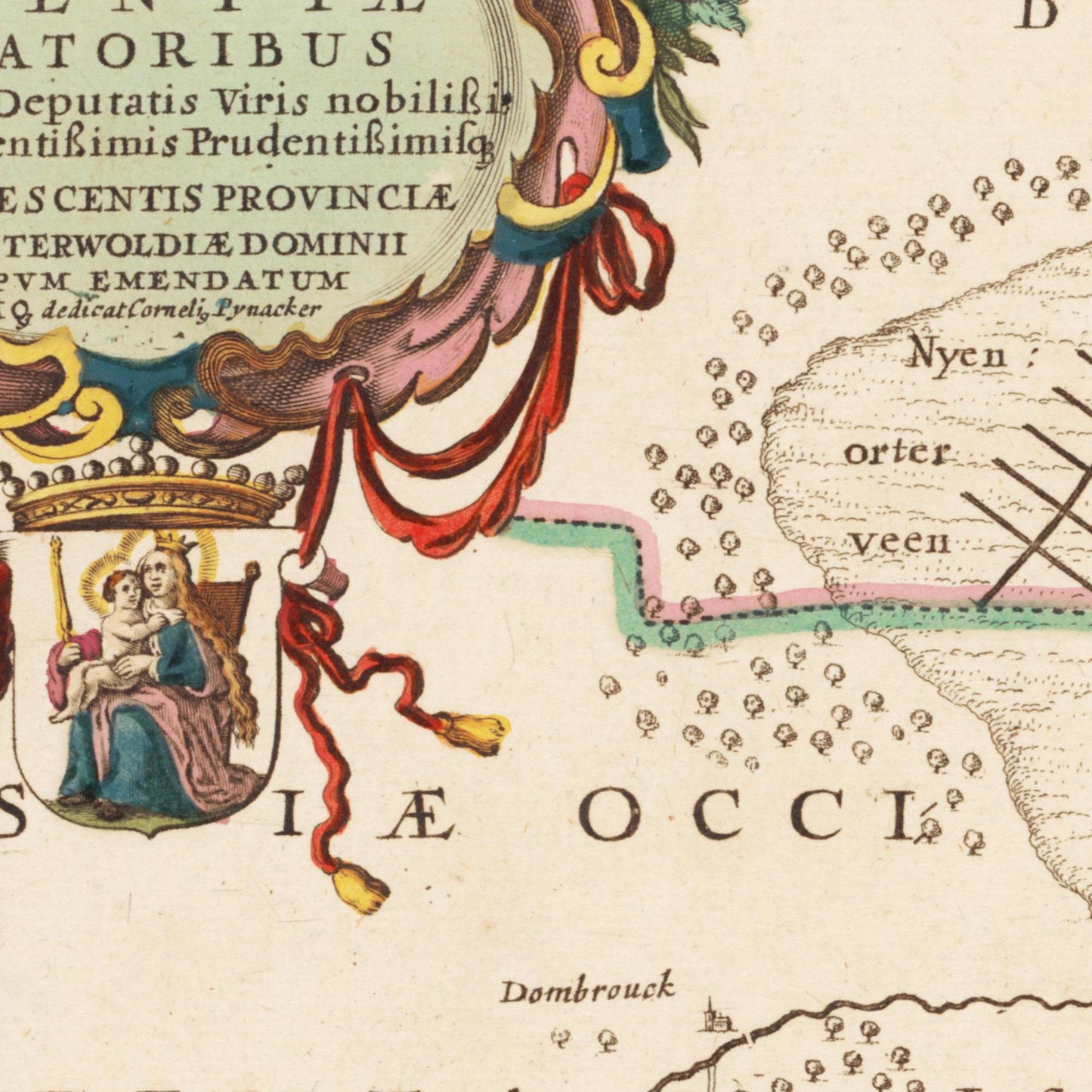 Historische Landkarte Provinz Drenthe um 1775
