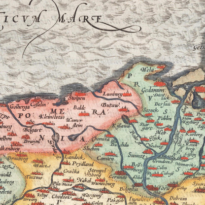 Historical city map  Test product horizontal 3 sizes