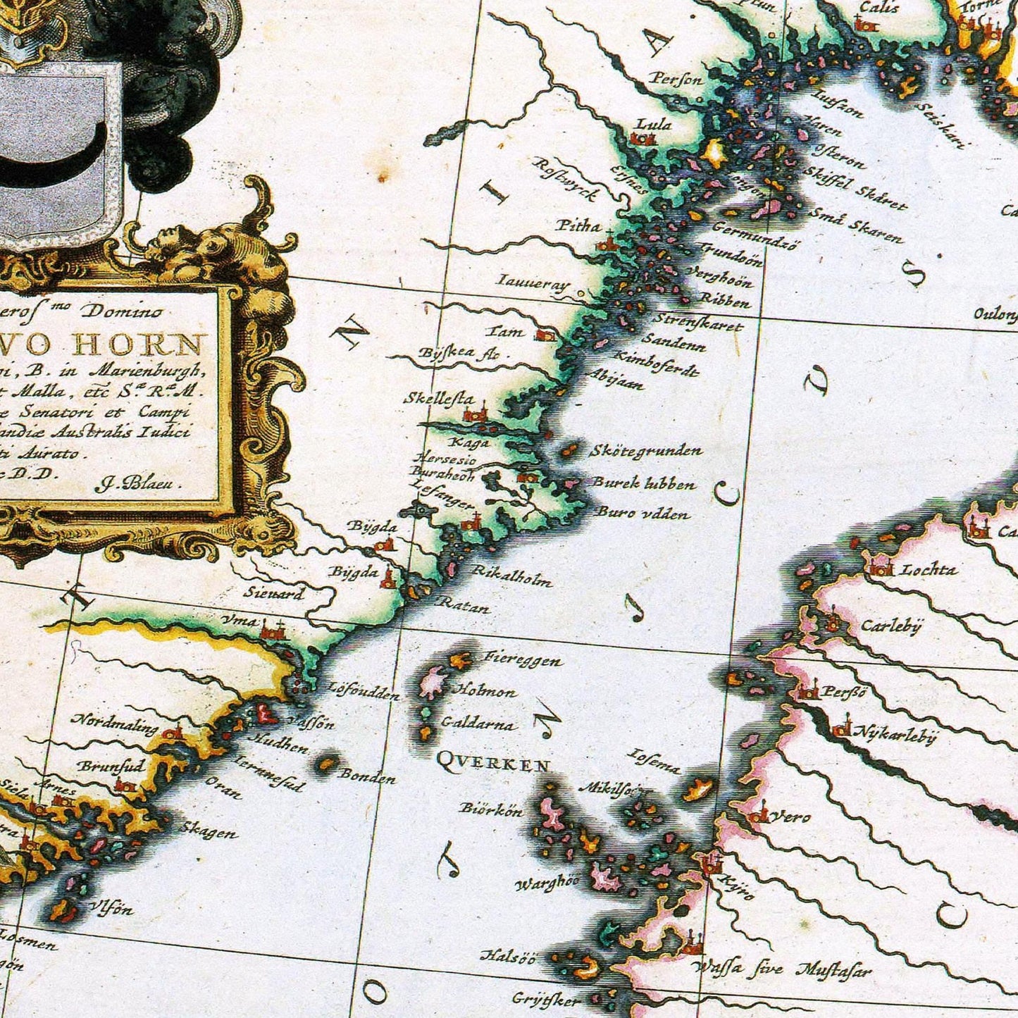 Historische Landkarte Finnland um 1690