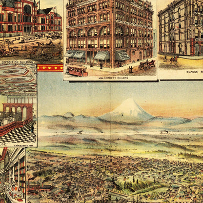 Historical city map  Test product horizontal 3 sizes