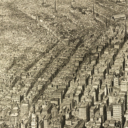 Historical city map  Test product horizontal 3 sizes