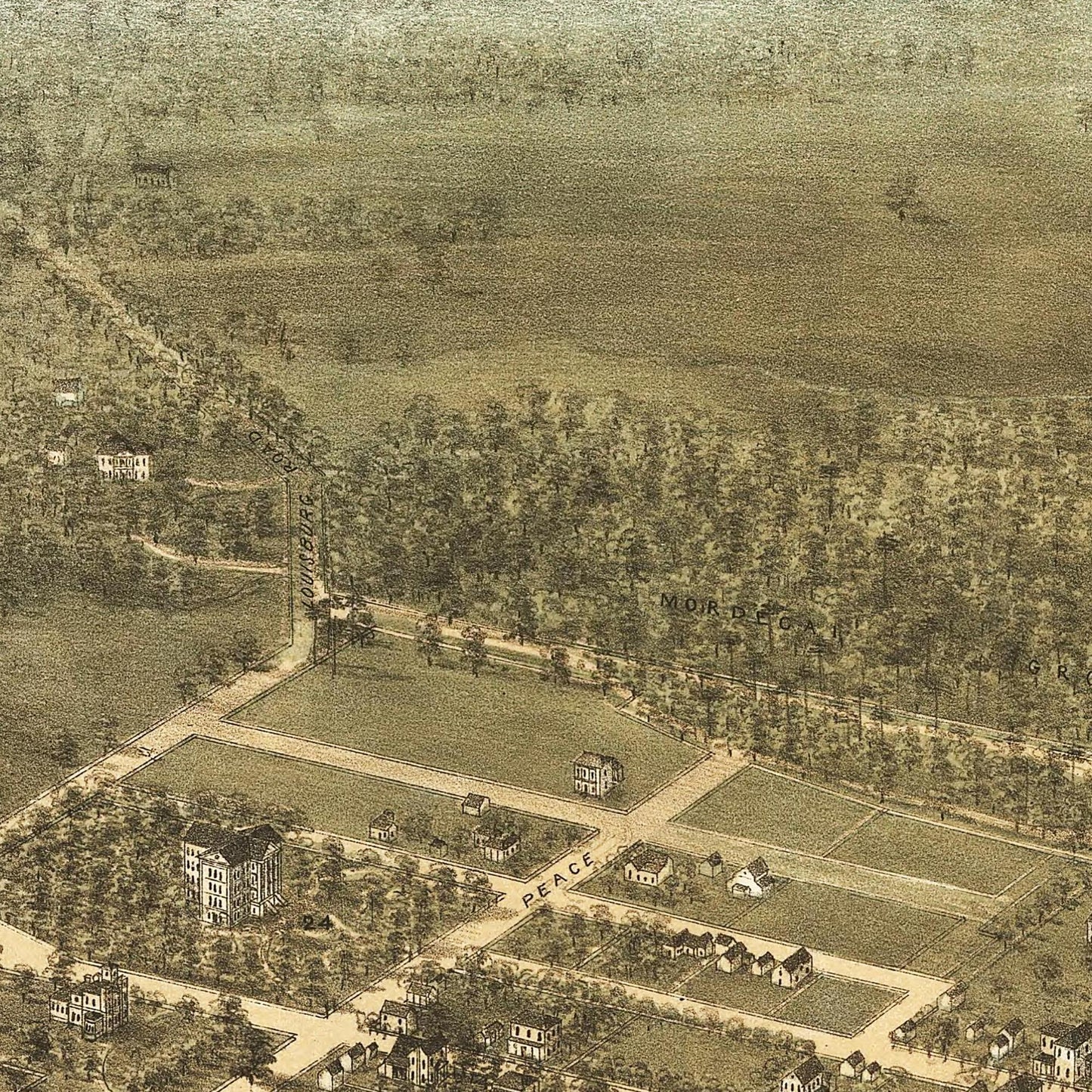 Historical city map  Test product horizontal 3 sizes