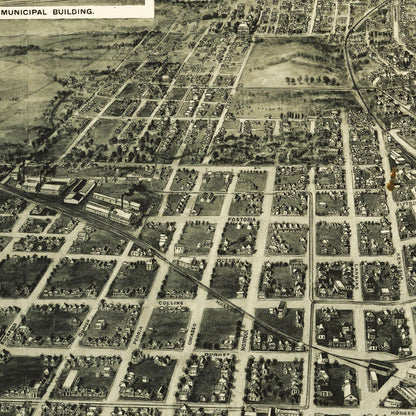 Historical city map  Test product horizontal 3 sizes