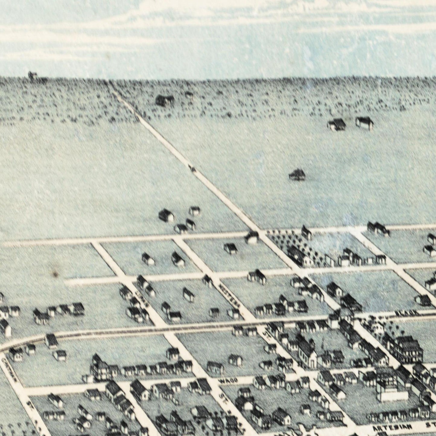 Historical city map  Test product horizontal 3 sizes