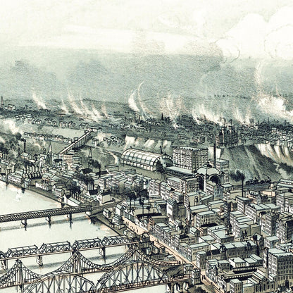 Historical city map  Test product horizontal 3 sizes